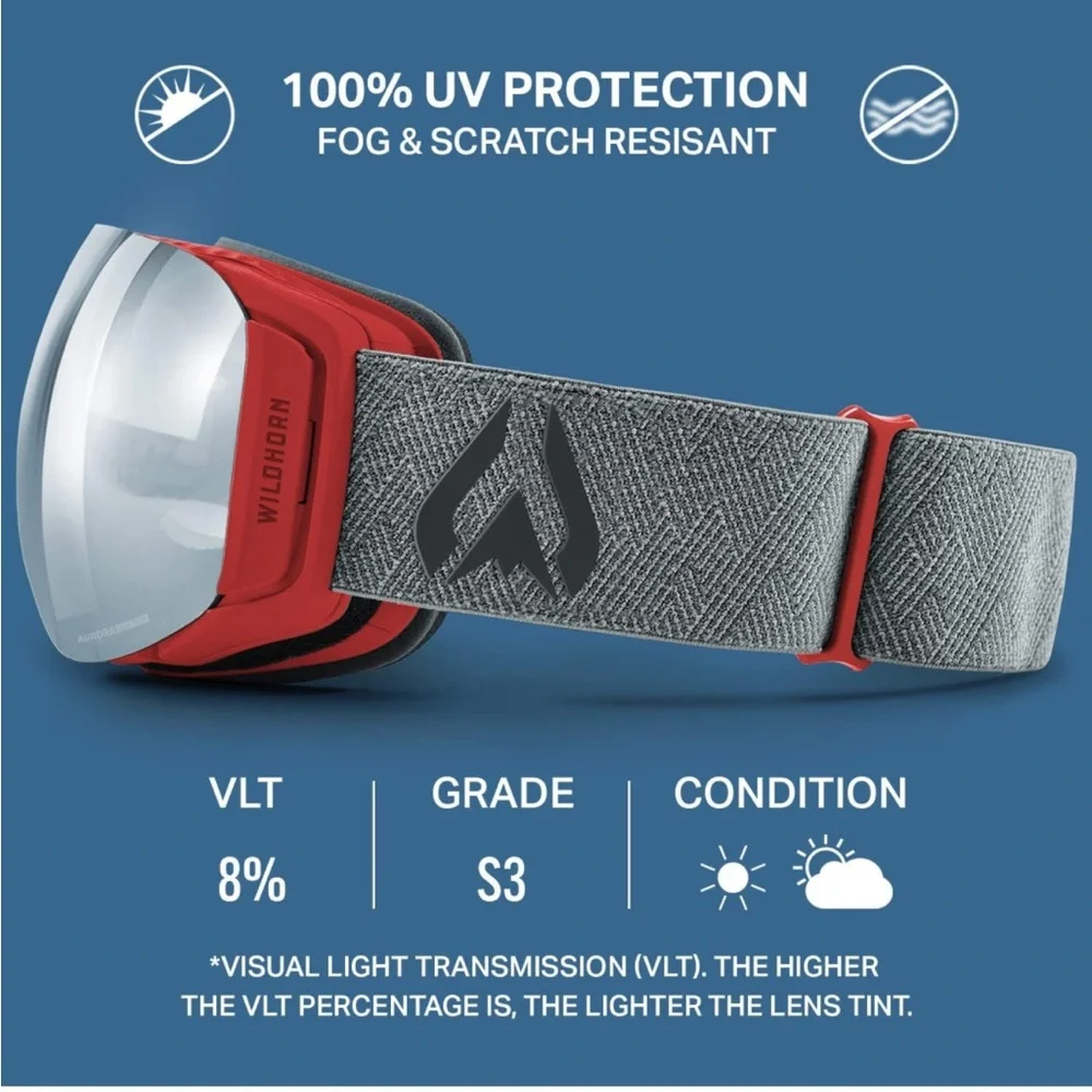 100% UV Goggles Men Women Anti-Fog